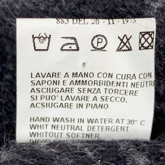 ANNE CLAIRE Sweater Top Merino Wool Made in Italia Three Front Buttons Size M - Picture 11 of 11